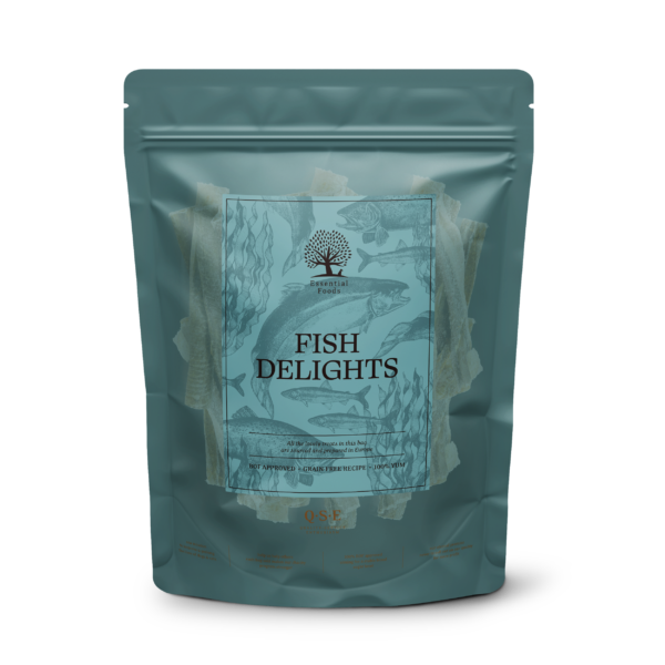 ESSENTIAL ICELAND FISH DELIGHTS – 100% Kabeljauwhuid Snacks (100G)